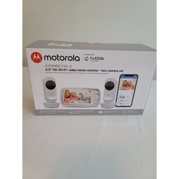 Motorola 4.3 WiFi Video Home Monitor Two Camera‎ Set